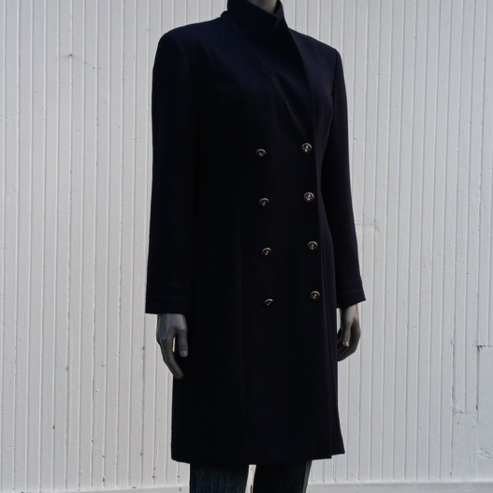 KASPER A.S.L. PETITE DRESS LADIES DOUBLE BREASTED LUXURY DRESS COAT